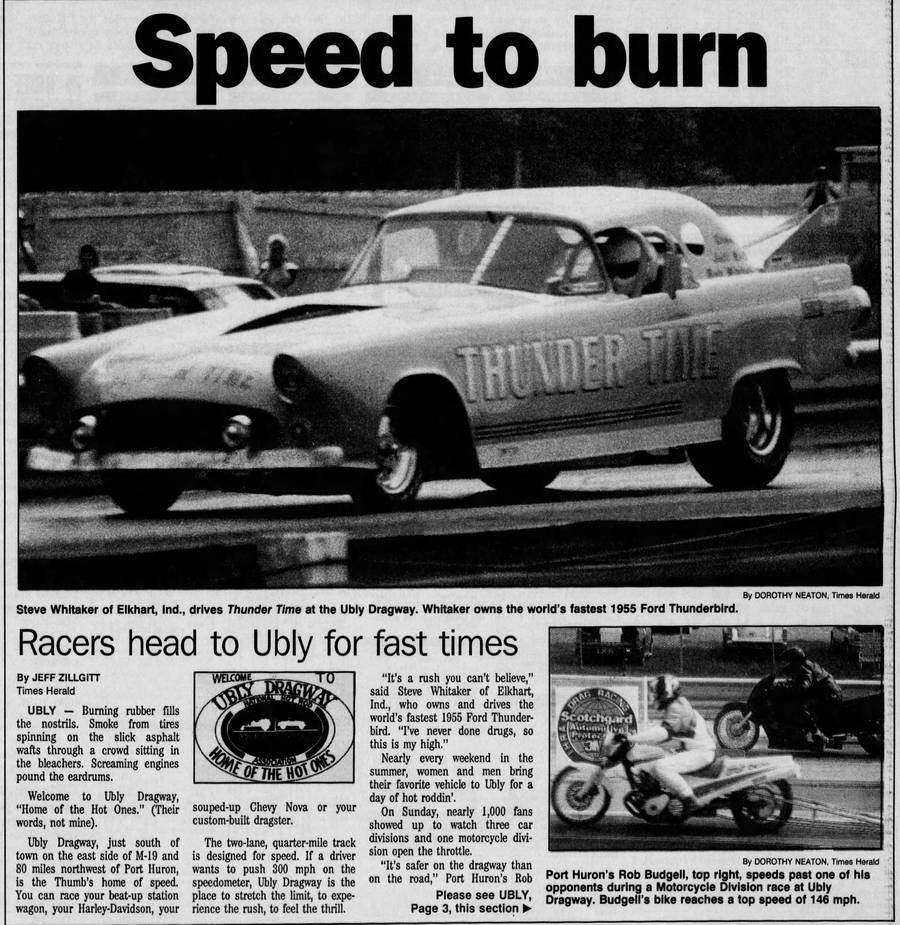 Ubly Dragway - 1995 Article On Track